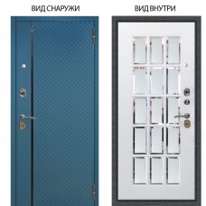 Стальная БЕРЛОГА XS / Рина Бирюза софт / Мэрелин Софт милк с фацетом и пескоструем