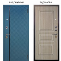 Стальная БЕРЛОГА XS / Рина Бирюза софт / Скиф Дуб филадельфия крем