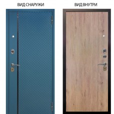 Стальная БЕРЛОГА XS / Рина Бирюза софт / Элегант Рустик соломенный