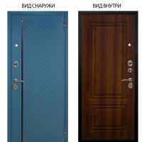 Стальная БЕРЛОГА XS / Рина Бирюза софт / Элион Дуб рустикальный