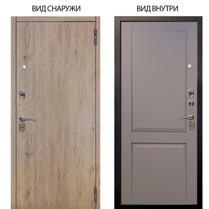 Стальная БЕРЛОГА XS / Элегант Рустик соломенный / Ариана Серая эмаль