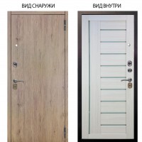 Стальная БЕРЛОГА XS / Элегант Рустик соломенный / Диана Белая лиственница