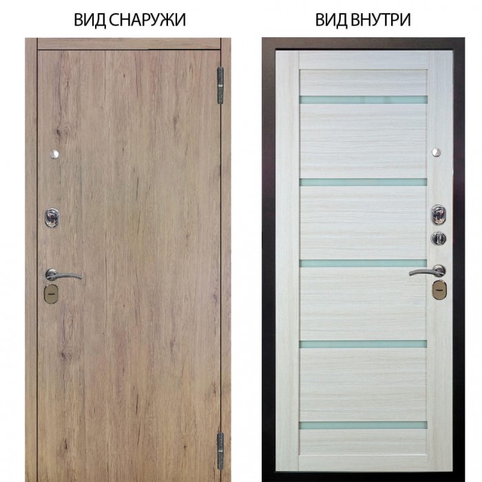 Стальная БЕРЛОГА XS / Элегант Рустик соломенный / Александра Белая лиственница