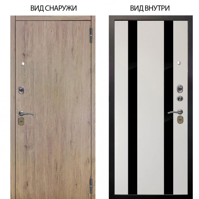 Стальная БЕРЛОГА XS / Элегант Рустик соломенный / Дуэт Белое дерево вставки Кензо