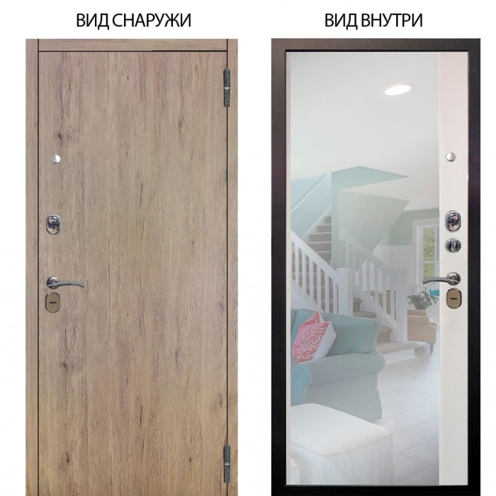 Стальная БЕРЛОГА XS / Элегант Рустик соломенный / Магнум Софт милк