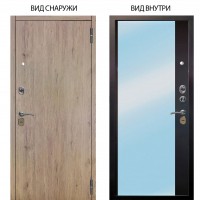 Стальная БЕРЛОГА XS / Элегант Рустик соломенный / Магнум Черный софт