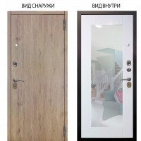 Стальная БЕРЛОГА XS / Элегант Рустик соломенный / Милли Роял вуд белый