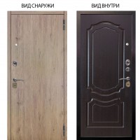 Стальная БЕРЛОГА XS / Элегант Рустик соломенный / Мишель Венге