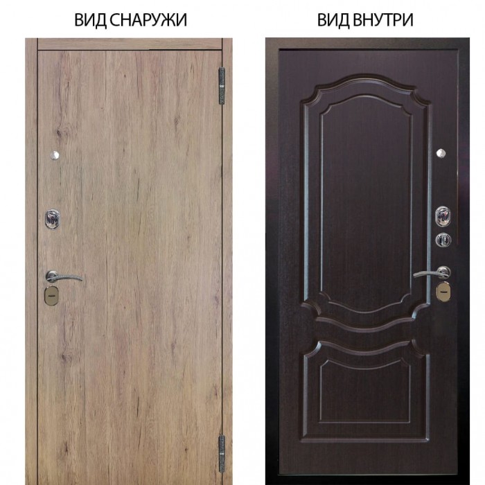 Стальная БЕРЛОГА XS / Элегант Рустик соломенный / Мишель Венге