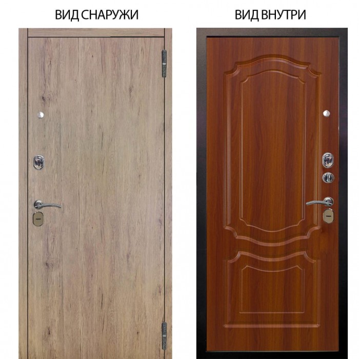 Стальная БЕРЛОГА XS / Элегант Рустик соломенный / Мишель Дуб рустикальный