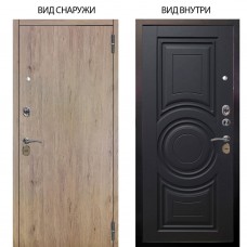 Стальная БЕРЛОГА XS / Элегант Рустик соломенный / Могадиш Черный софт