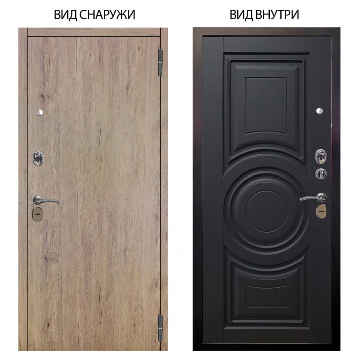 Стальная БЕРЛОГА XS / Элегант Рустик соломенный / Могадиш Черный софт