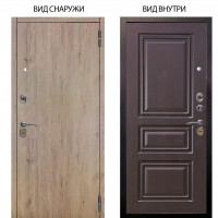 Стальная БЕРЛОГА XS / Элегант Рустик соломенный / Скиф Горький шоколад