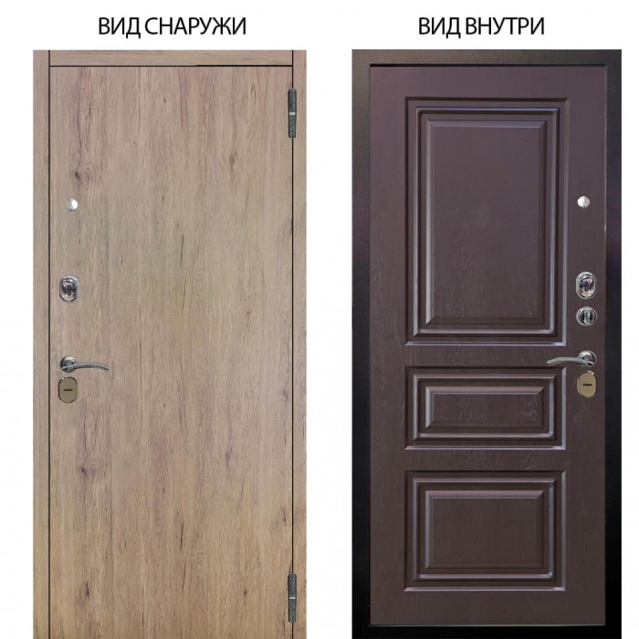 Стальная БЕРЛОГА XS / Элегант Рустик соломенный / Скиф Горький шоколад