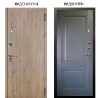 Стальная БЕРЛОГА XS / Элегант Рустик соломенный / Соло Антрацит