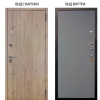 Стальная БЕРЛОГА XS / Элегант Рустик соломенный / Элегант Силк маус