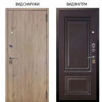 Стальная БЕРЛОГА XS / Элегант Рустик соломенный / Элион Горький шоколад