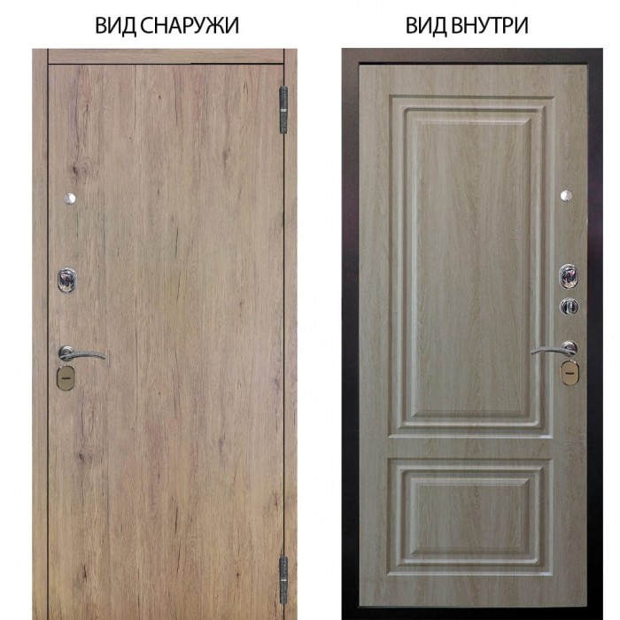 Стальная БЕРЛОГА XS / Элегант Рустик соломенный / Элион Дуб филадельфия крем