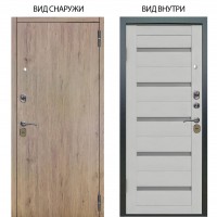 Стальная БЕРЛОГА XS / Элегант Рустик соломенный / Александра Серый винил