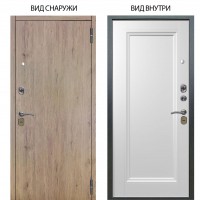 Стальная БЕРЛОГА XS / Элегант Рустик соломенный / Анастасия 1 Белый снег