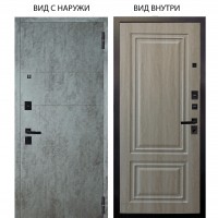 Black / Агат Темный бетон горизонт / Элион Дуб филадельфия крем