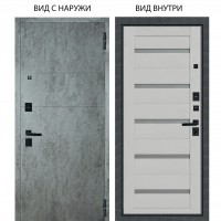 Black / Агат Темный бетон горизонт / Александра Серый винил