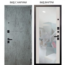 Black / Агат Темный бетон горизонт / Вояж Белое дерево