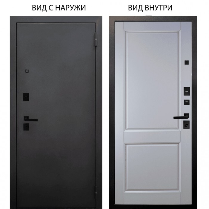 Black / BLACK металл Черный муар / Соренто Белая эмаль