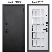 Black / BLACK металл Черный муар / Мэрелин Софт милк с фацетом и пескоструем