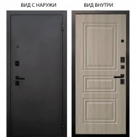 Black / BLACK металл Черный муар / Скиф Дуб филадельфия крем