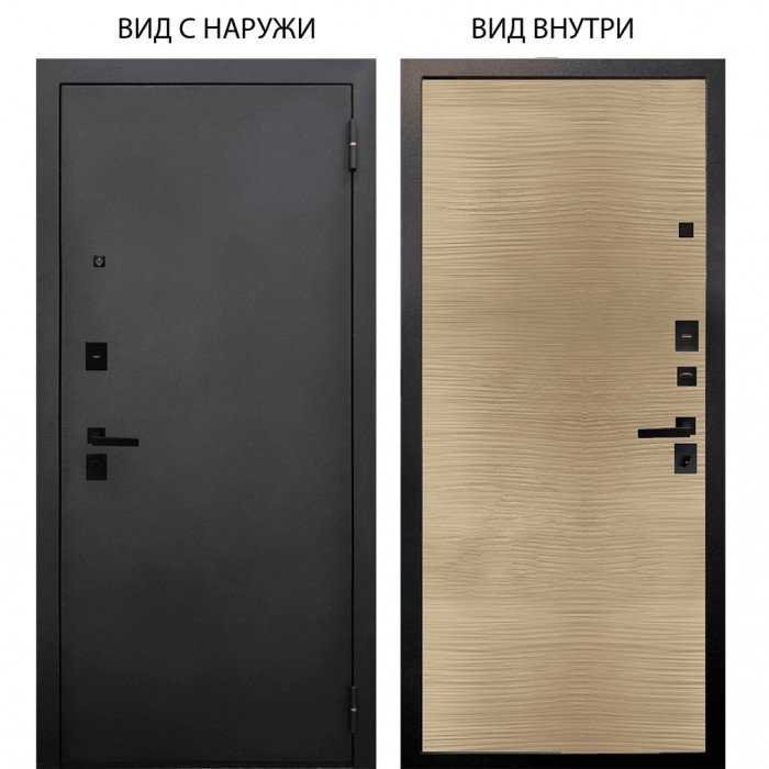 Black / BLACK металл Черный муар / Элегант Дорс светлый горизонт