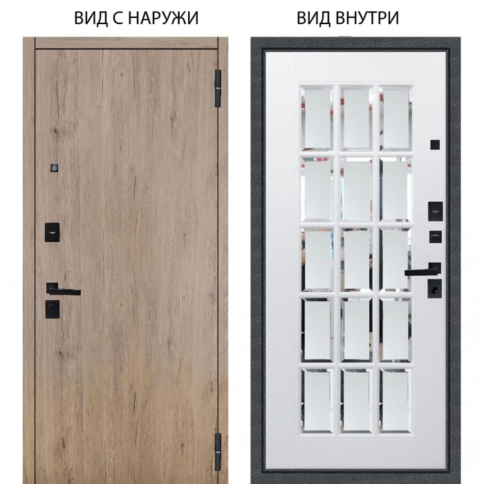 Black / Элегант Рустик соломенный / Мэрелин Софт милк с фацетом и пескоструем