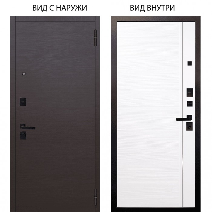 Black / Элегант Венге горизонт / Гауда Роял вуд белый