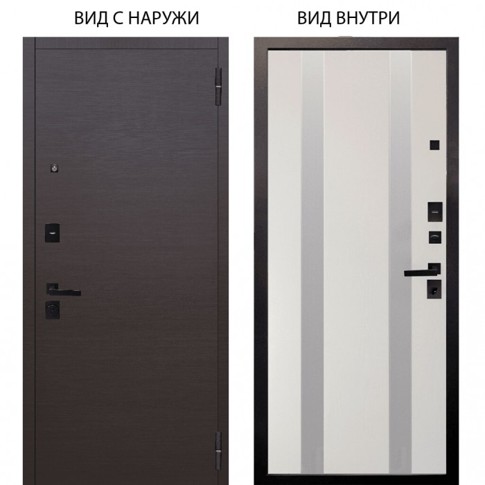 Black / Элегант Венге горизонт / Дуэт Белое дерево вставки Изабель