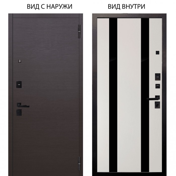 Black / Элегант Венге горизонт / Дуэт Белое дерево вставки Кензо