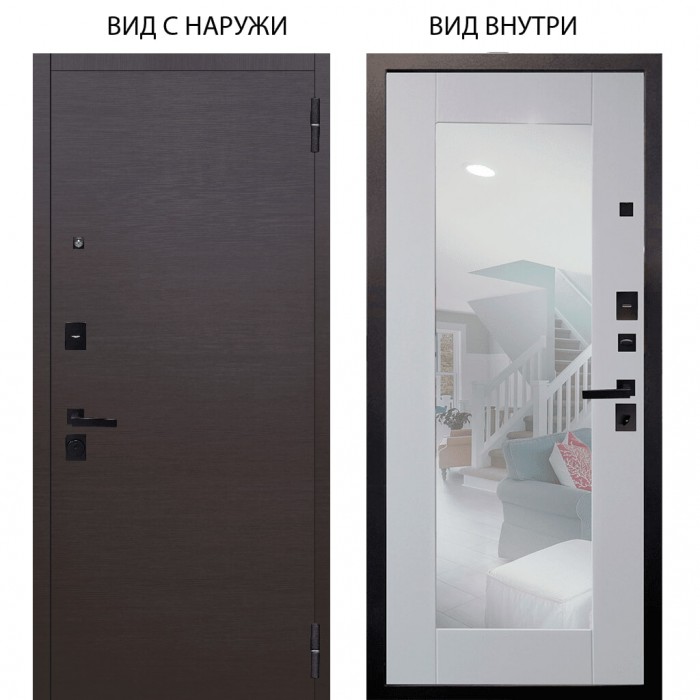 Black / Элегант Венге горизонт / Милли Роял вуд белый