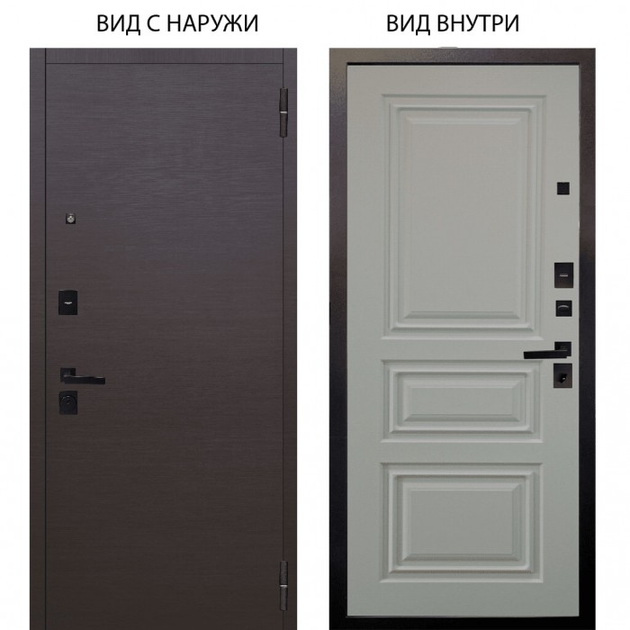 Black / Элегант Венге горизонт / Скиф Софт милк