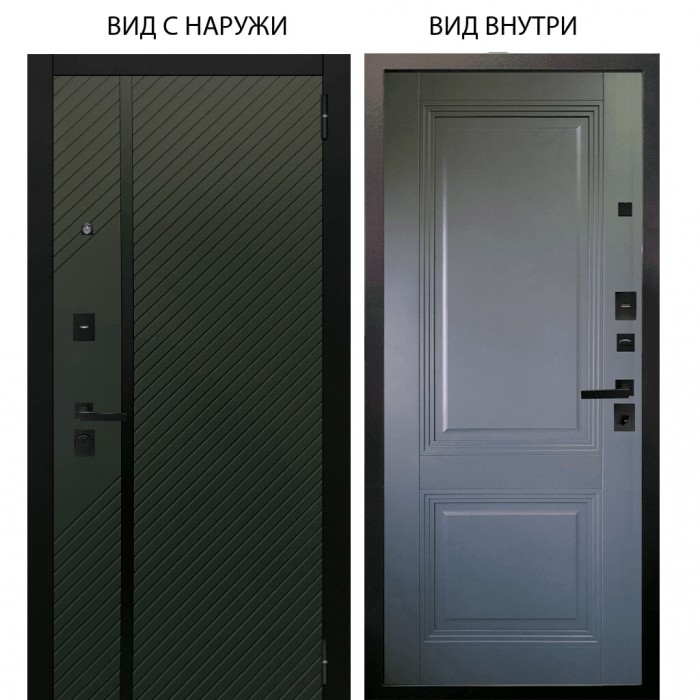 Black / Ланцет Олива софт / Соло Антрацит