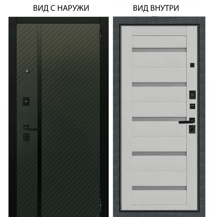 Black / Ланцет Олива софт / Александра Серый винил