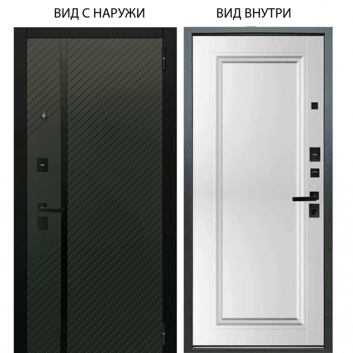 Black / Ланцет Олива софт / Анастасия 1 Белый снег