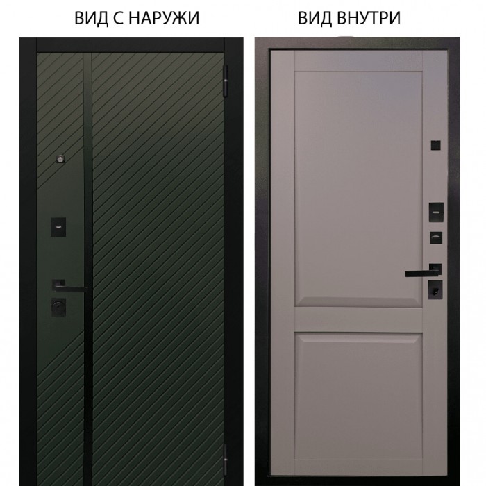 Black / Ланцет Олива софт / Ариана Серая эмаль