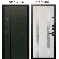 Black / Ланцет Олива софт / Дуэт Белое дерево вставки Николь