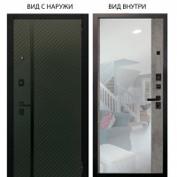 Black / Ланцет Олива софт / Магнум Светлый бетон