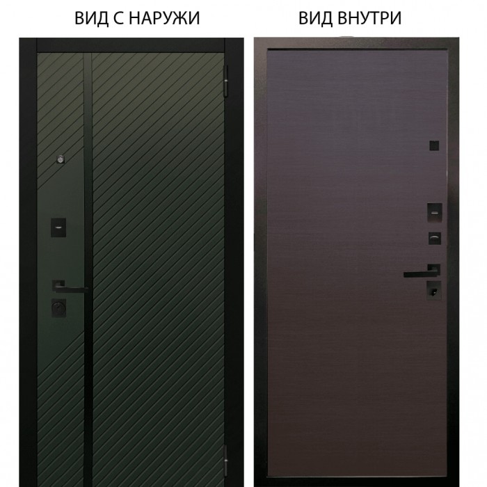 Black / Ланцет Олива софт / Элегант Венге горизонт