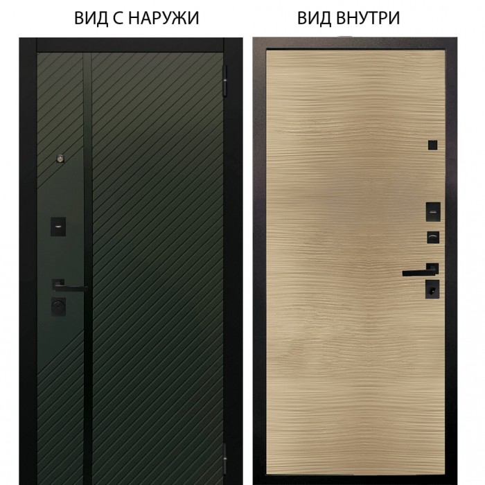 Black / Ланцет Олива софт / Элегант Дорс светлый горизонт