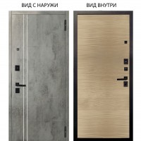 Black / Лофт Темный бетон / Элегант Дорс светлый горизонт