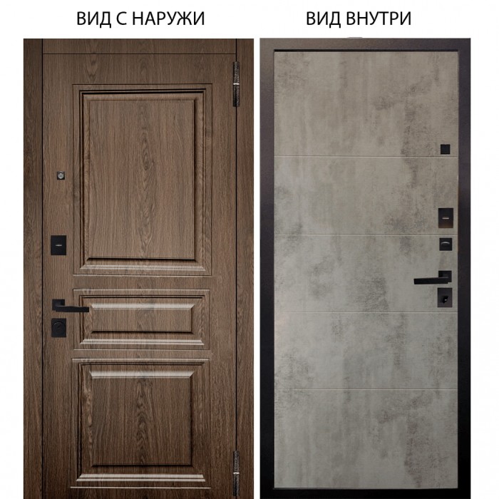 Black / Магистр Дуб кантри / Агат Светлый бетон