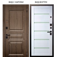 Black / Магистр Дуб кантри / Александра Белый глянец