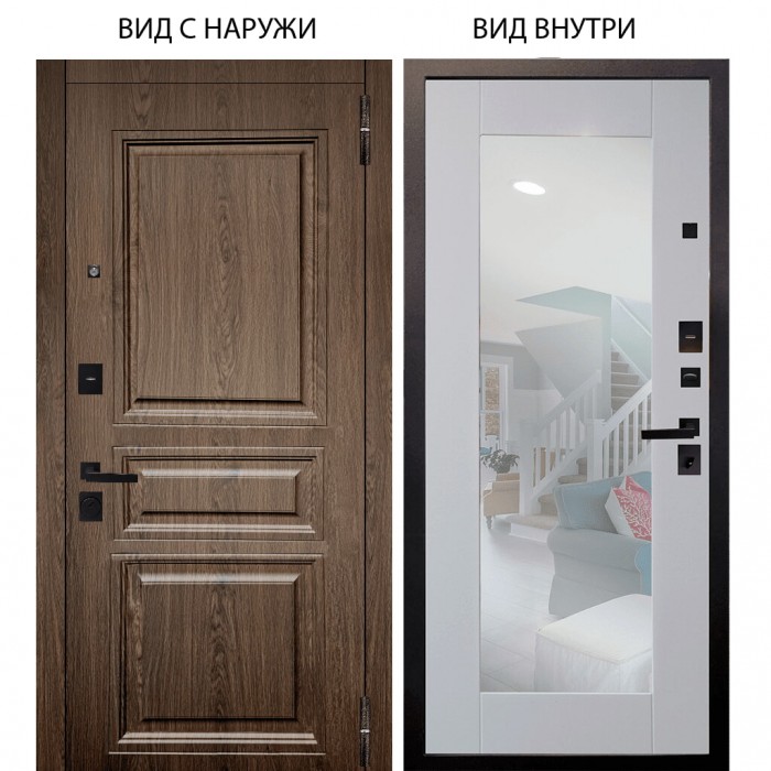 Black / Магистр Дуб кантри / Милли Роял вуд белый