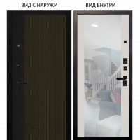 Black / Рокси Дуб рейка морение / Вояж Белое дерево